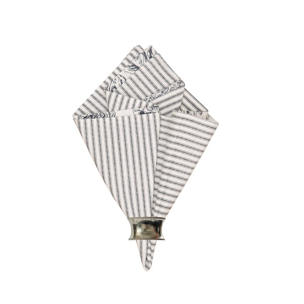 C&F Home Nelly Onyx Black Toile Reversible Cotton Machine Washable