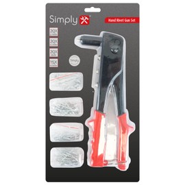 Simply Tools TSET19 Hand Rivet Gun with 75pc Rivets