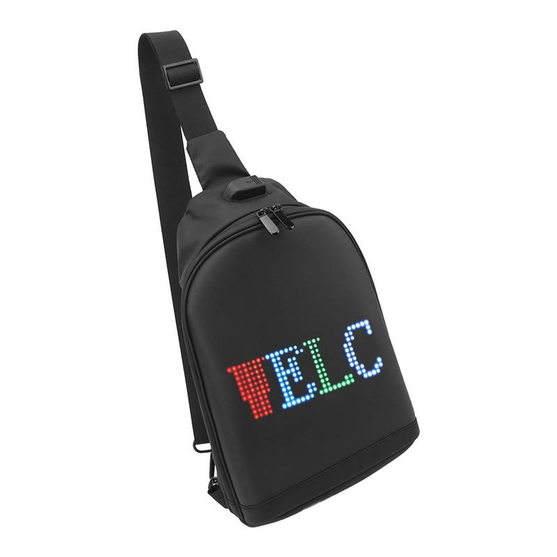 LED Display Fanny Pack Programmable Screen Anime Backpack Bluetooth USB
