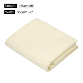 sourcing map Cream Speaker Mesh Grill Cloth (not Cane Webbing) Stereo Box Fabric Dustproof Cloth 35cm x 150cm 13.8 Inches x 59 Inches