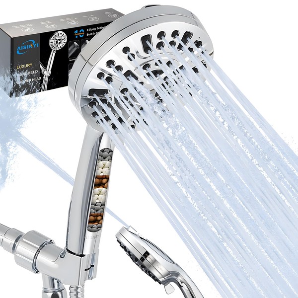 Filtered Shower Head with handheld, 10 Functions High Pressure showerhead