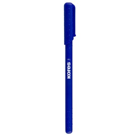 Kores - Blue Ballpoint Pens - K0R-M, 1mm, Triangular, Fade Resistant, Semi-Gel Blue Ink - Back to School Supplies, Crafts and Writing Pens, Pens Multipack - Set of 12