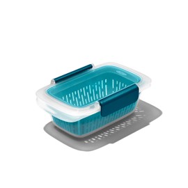 OXO Prep & Go Bento Box, Storage Container, Includes Colander, 0.4 L (0.4 L), Strainer Compatible