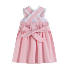 Lil cactus Pink and Lace Piggy Dress, 6-12 Months