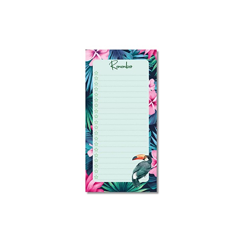 PartiKraft Tropical Toucan To Do List Notepad - 50 Sheet