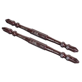 Shinkame Seisakusho SUNFLAG WTB-2110 Electric Screwdriver Bit, Dual Sword Flow Bit, 18 V, 14.4 V, Set of 2, +2 x 4.3 inches (110 mm)