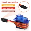 Beffkkip 4Pcs SG90 9g Micro Servos for RC Robot Helicopter