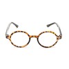 Round Reading Glasses in Brown Tortoise/Black by Readers.com | The