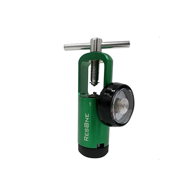ResOne CGA‑870 Oxygen Cylinder Regulator, Adjustable 0–25 LPM, Aluminum/Brass –