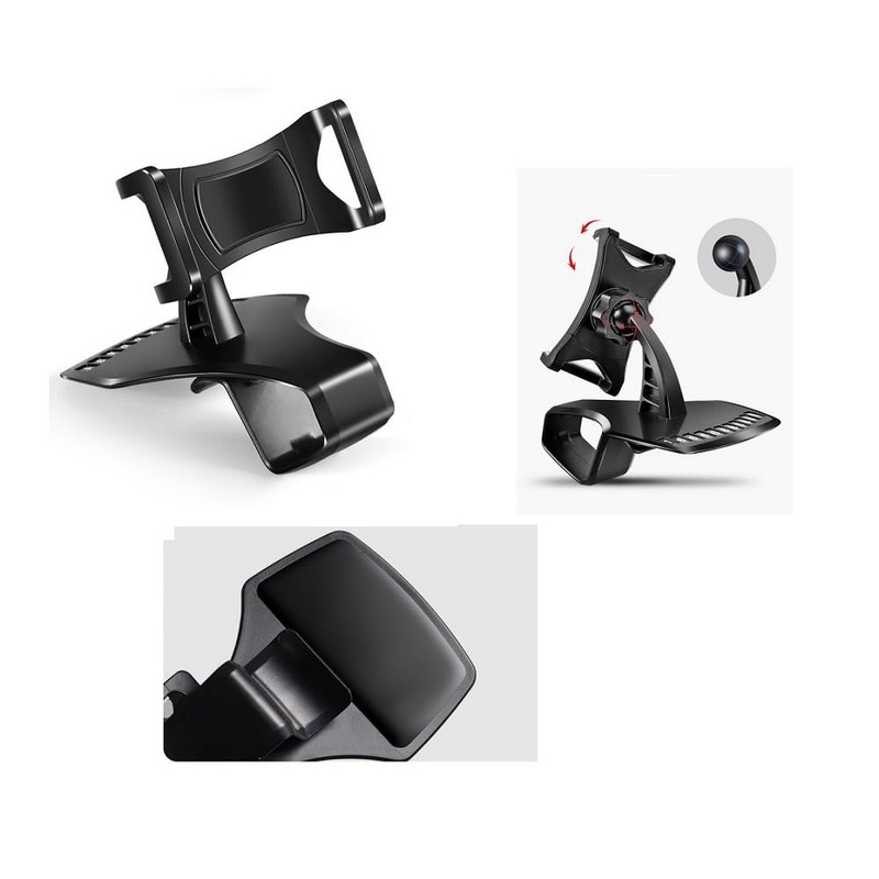 DFV mobile - 3-in-1 Car GPS Smartphone Holder: Dashboard/Visor Clamp