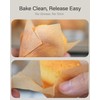 Bake Choice 200Pcs Mini Tulip Muffin Cases for Baking,Natural Parchment