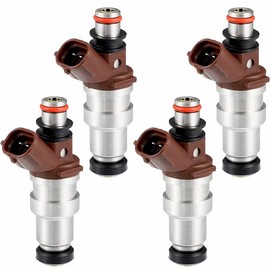 BETRONG 23250-75050 4Pcs Fuel Injector 2-Pins 2-Holes Compatible with 4Runner Tacoma 1996-2000 T100 1996-1998 2.7L-L4 Hilux 2001-2004
