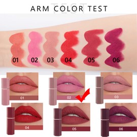 MEITREND MEITREND Lipstick, Matte Lipsticks Long Lasting Red Waterproof Sweatproof Natural Nude Moisturizing Hydrating High Pigted Smooth Velvet Texture Lip Stick Makeup Gift