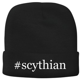 BH Cool Designs #Scythian - Men's Hashtag Soft & Comfortable Beanie Hat Cap, Black, One Size