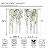 oolygoo Eucalyptus Botanical Leaves Floral Kitchen Window Curtains Over Sink