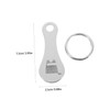 Parliky 5pcs Stainless Steel Shopping Cart Token Key Ring Shoe