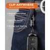 Small Magnetic Quick Release Keychain with Spring Key Clip and