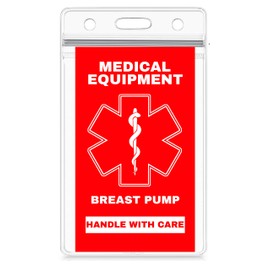 Breast Pump Supplies Medical Alert Equipment Luggage Tag - Handle with Care, DOT and ACAA regulations (BPLT-119) Quantity (1)