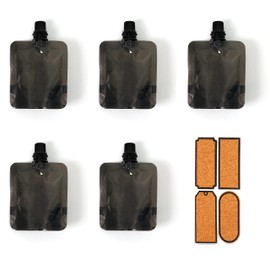 JooBsoso Travel Bottles, 5 Pack, 50ml Divided Containers, Travel, Refill Bottles, Travel Set, Travel Refill Bottles, Travel, Divided Bottles, Storage, Shampoo Bottles, For Lotion, Milky Lotion,