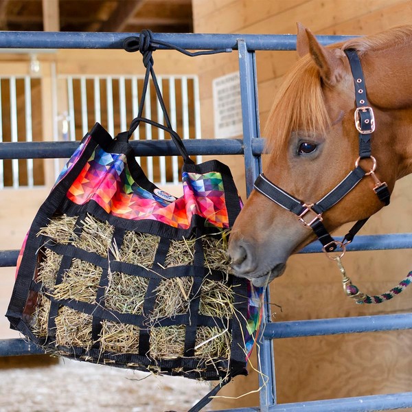 Derby Originals Scratchless Slow Feeder Horse Hay Bag with Super