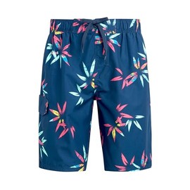 Kanu Surf Wade Mens Swim Trunks Quick-Dry Swim Shorts Men, 9-inch Inseam (Regular & Extended Sizes), Reef Navy, 4X
