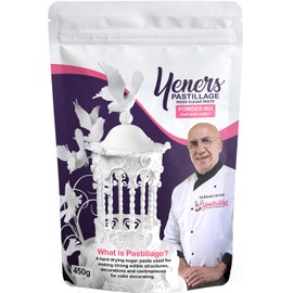 Yeners Pastillage Powder Mix — with Icing Sugar — 450 Grams (Total Net Weight) to Mix with Water to Make Fondant