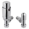 Team Controls Angled Thermostatic Radiator Valve TRV & Lockshield 15mm