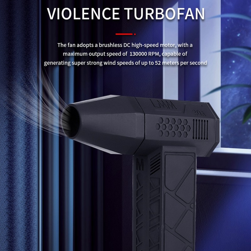 Handheld Turbo Fan 52M/S 130000 RPM Brushless Motor Blower Type