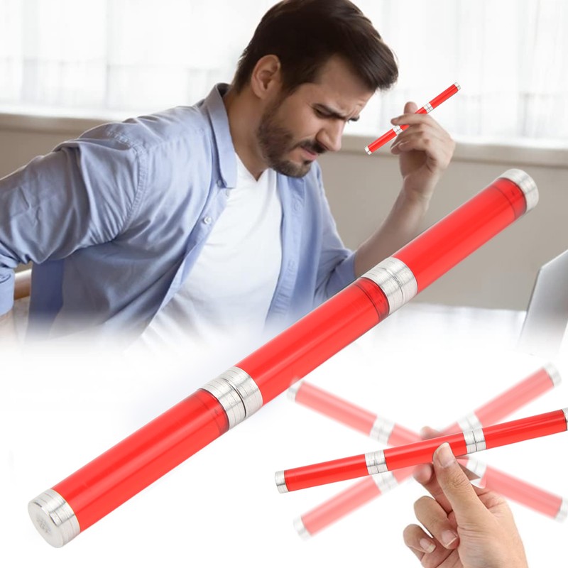 Novelty Spin Pen 3 Sections Acrylic Magnet Fidget Rolling Finger