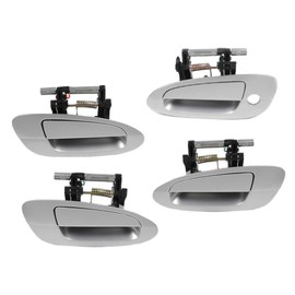 Advance Ignition Front and Rear Outside Door Handle Compatible with Nissan 02-06 Altima KY1 Light Silver Metallic Set 4PCS 2002 2003 2004 2005 2006