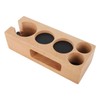 Wood Coffee Filter Tamper Holder Wooden Coffee Tamper Mat Stand