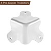 sourcing map 30x30x30mm Metal Box Corner Protectors Box Edge Guard