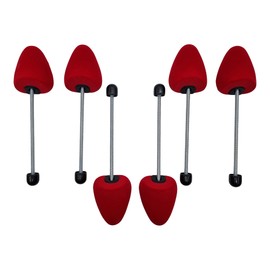 DELFA Samty Spring Shoe Stretcher Shoe Shaper Shoe Stretcher Foam Universal Shoes Set of 3 Pairs Shoe Stretcher for Women Size 35-38, black