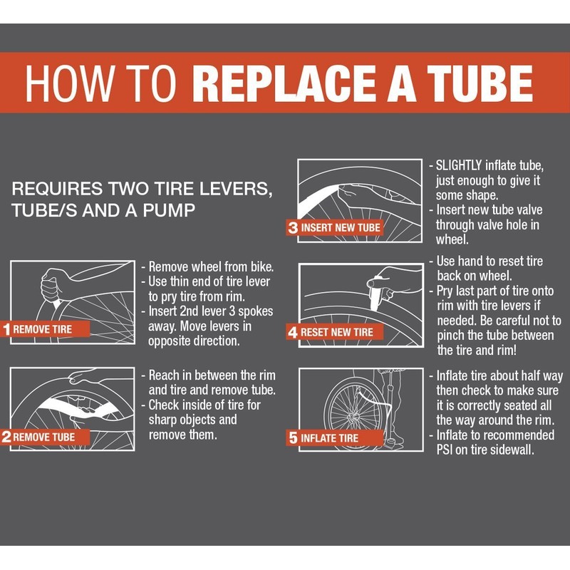 Bell Standard Bicycle Inner Tube, 26" x1.75-2.25", Schrader Valve