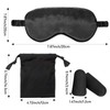Silk Satin Sleeping Mask Eye Mask Set Include 2 Blindfold