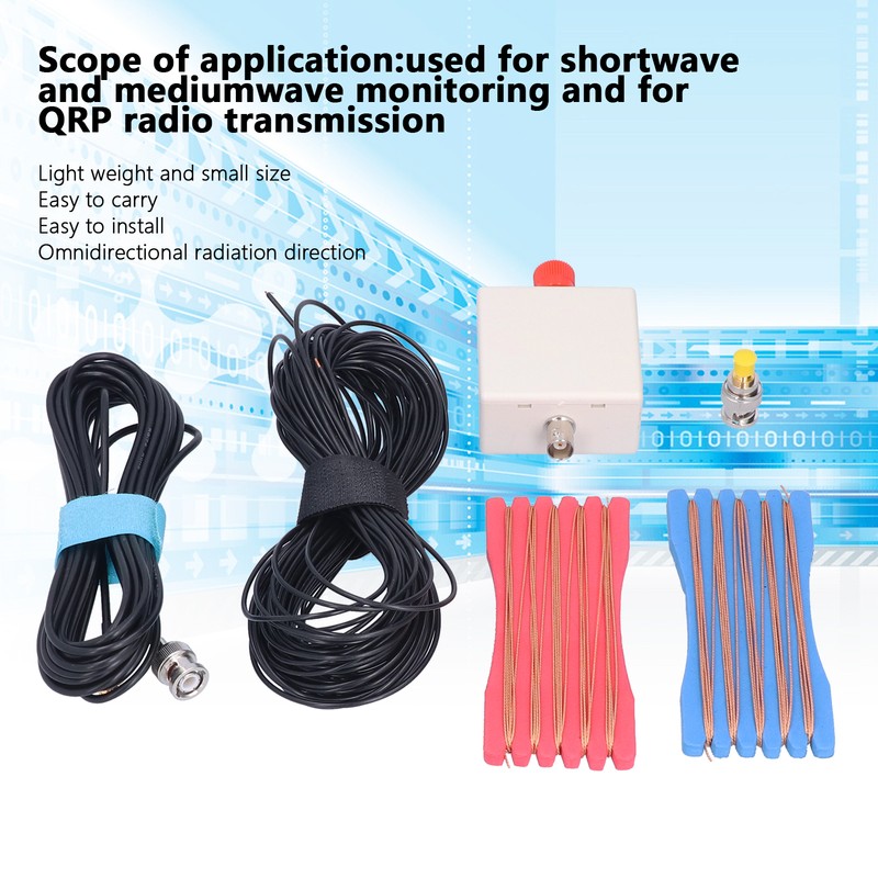 Active Receiving Antenna Durable ABS Omnidirectional Portable Shortwave Transmission