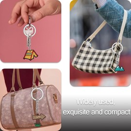 Camping Themed Party Favors for Adults Camping Keychain for Camping Backpack Bag Charm Outdoor Camping Accessories for Men Women Campers Camping Birthday Party Supplies Camping Keychains Bulk 6 Pcs