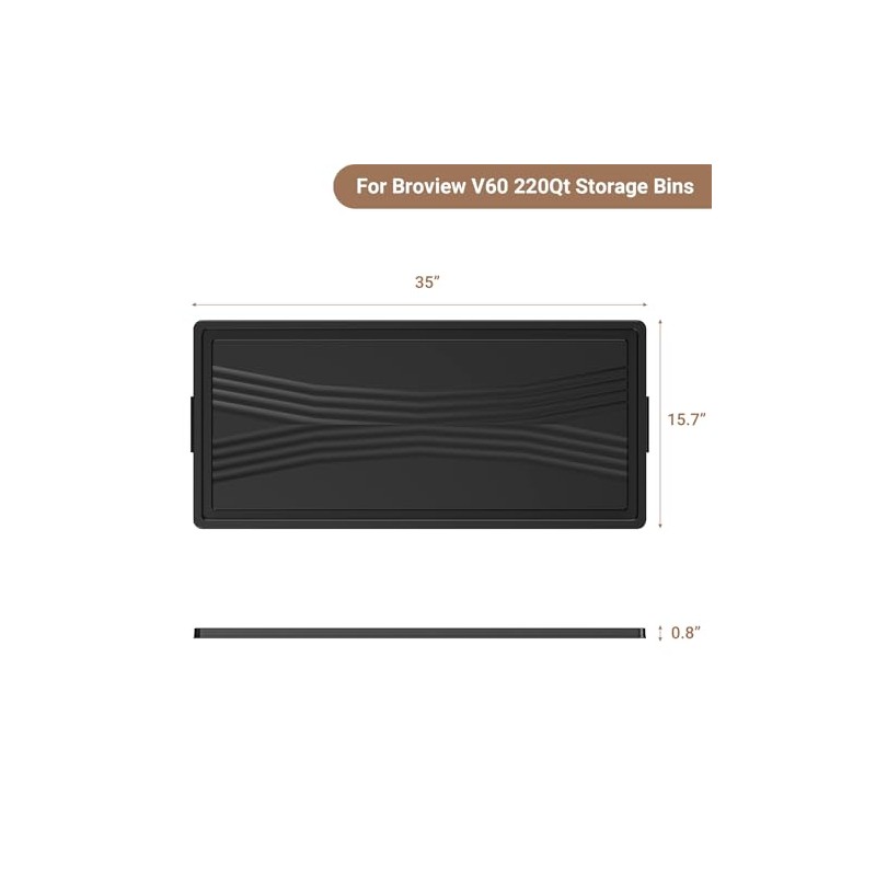 1 Pack Lids for Broview V60 55Gal Stackable Storage Bins