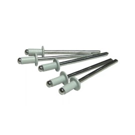 Strictly Ceilings (100) All Aluminum white blind POP RIVET 1/8" dia x 1/4" fl, 1/16-1/8" grip grid