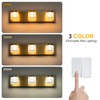 WILON 3-Light LED Vanity Wall Sconce, Gold Bathroom Lighting Fixture