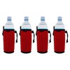 Blank Neoprene Water Bottle Coolie (4 Pack, Red)