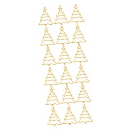 COHEALI 30 Pcs Epoxy Frame Hollow Resin Frames Jewels for Crafts Christmas Pendants Christmas Bezels for Resin Jewlery Christmas Tree Open Bezels Pendants Diy Zinc Alloy Jewelry Charm