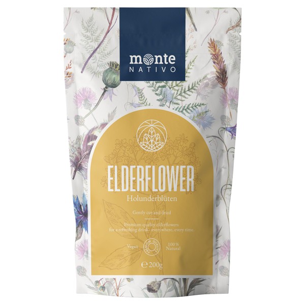 Elderflower Tea Monte Nativo (200 g) - 100% pure and