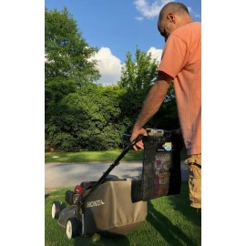 PAKGLOBAL Mesh Lawn Mower Debris Litter Refuse Waste Trash Garbage Bag Walk Lawn Mower