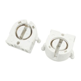 uxcell Plastic Shell Fluorescent Lamp Socket for T8 Tube Light 2 Pcs