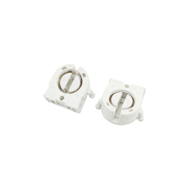 uxcell Plastic Shell Fluorescent Lamp Socket for T8 Tube Light
