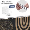 Yookeb Abstract Black Mid Century Bathroom Shower Curtain 60W by