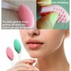 3 Pcs Lip Scrub Brush,Lip Scrubber Exfoliator,Double-Sided Silicone Lip Brush