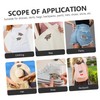 KONTONTY 6pcs Graduation Embroidery Patches for Clothes DIY Decorative Cloth