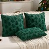 Christmas Tree Pillow Covers 18x18 Inch Set of 2, Dark